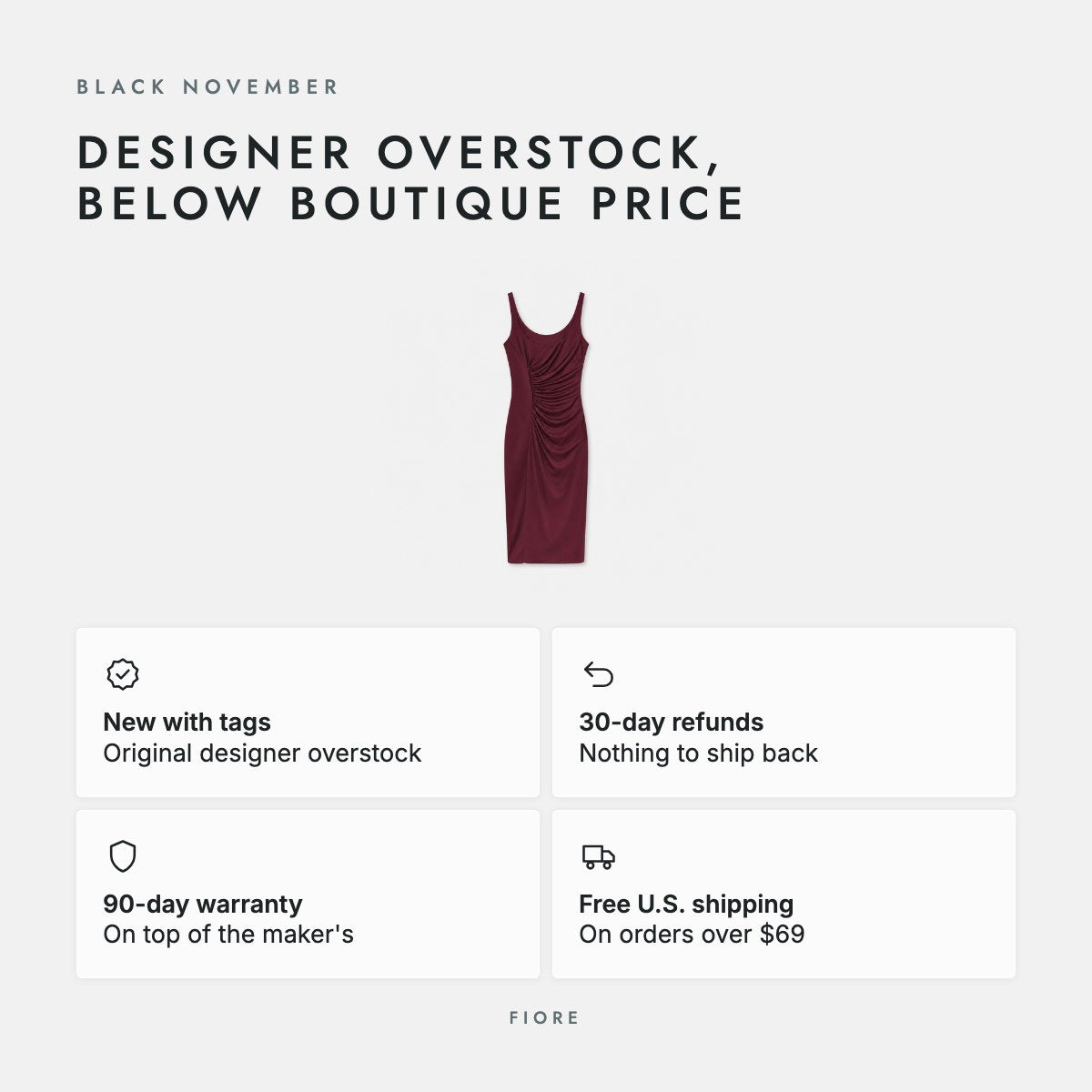 Dark Red Ruched Sleeveless Midi Dress, photo 5