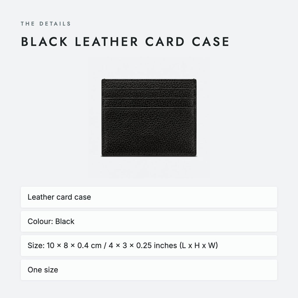 Black Leather Card Case, photo 4