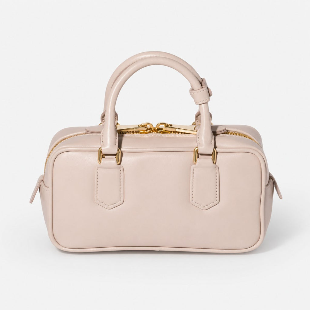 Water Lily Padded Leather Top-Handle Bag, photo 1