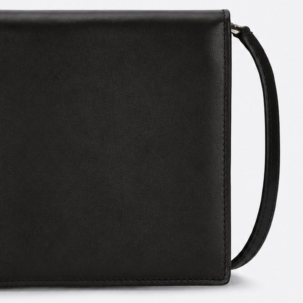 Black Embossed Leather Crossbody Bag, photo 3