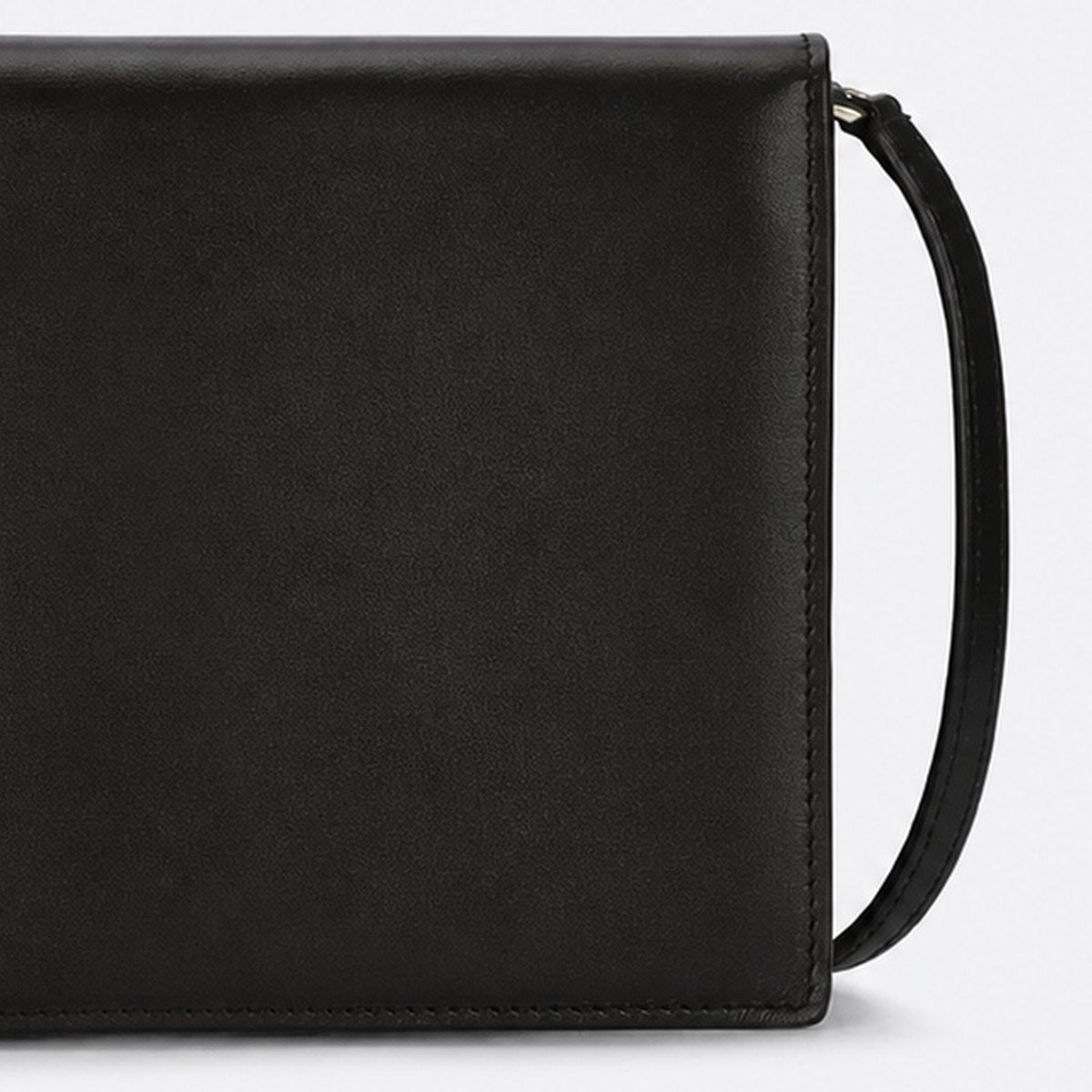 Black Embossed Leather Crossbody Bag, photo 3