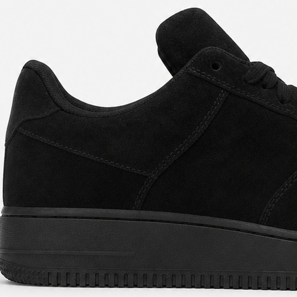Black Suede Low-Top Sneakers, photo 2