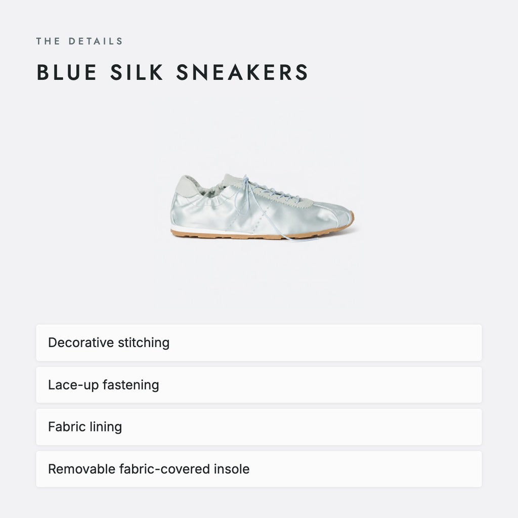 Blue Silk Sneakers, photo 4