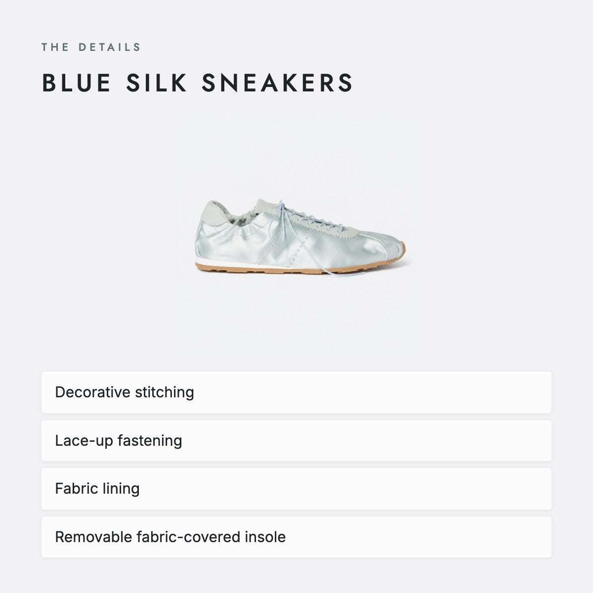 Blue Silk Sneakers, photo 4