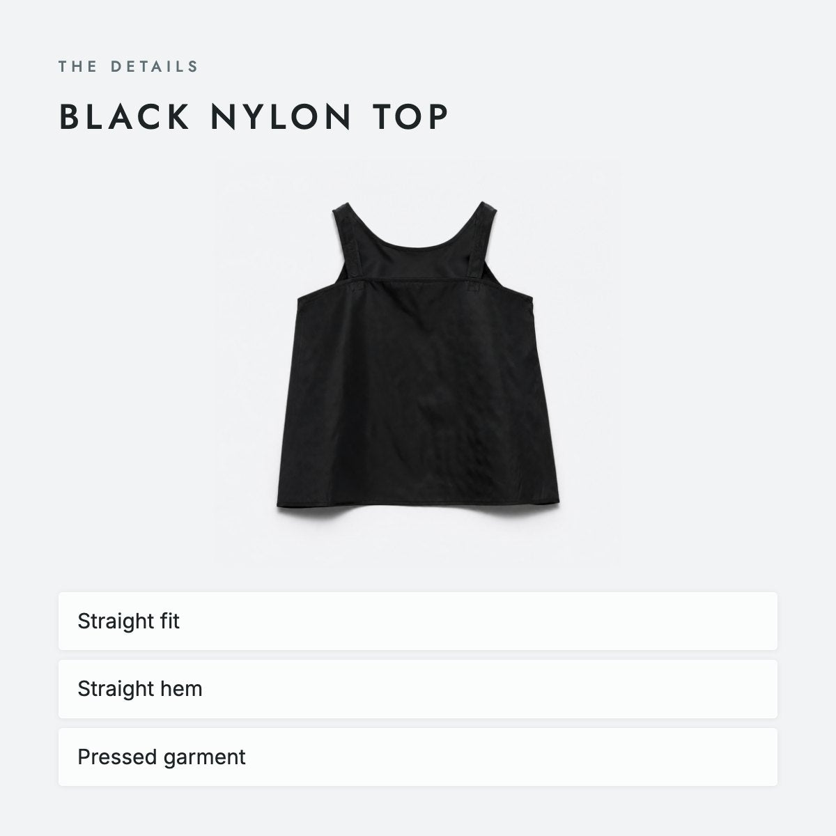 Black Nylon Top, photo 4