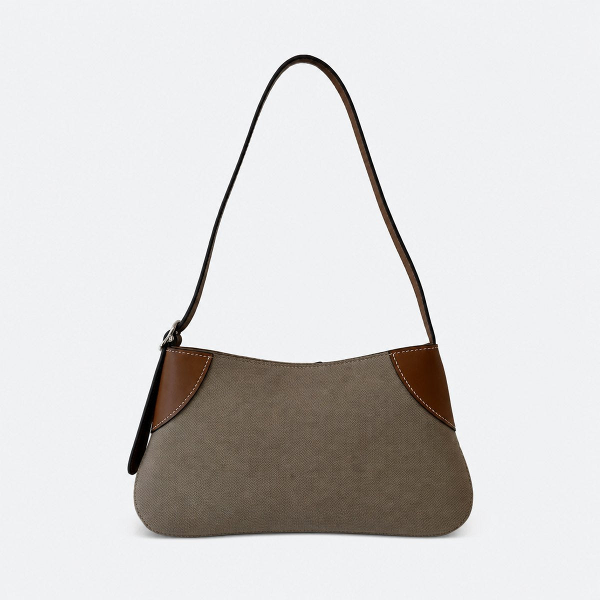 Brown Cotton Shoulder Bag, photo 1