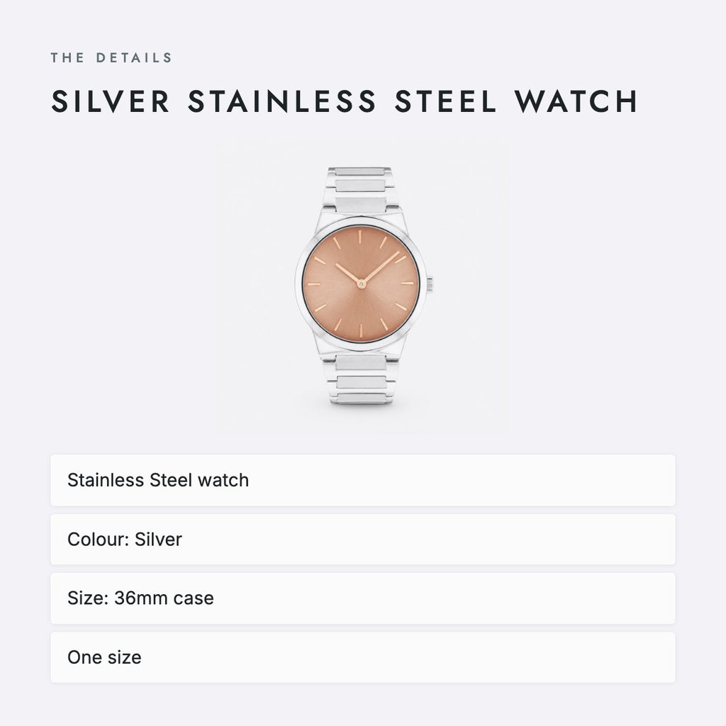 Silver Stainless Steel Watch, photo 4