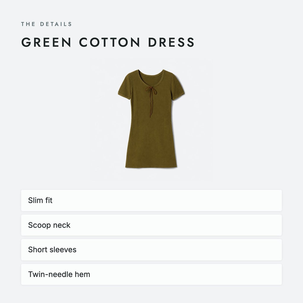 Green Cotton Dress, photo 4