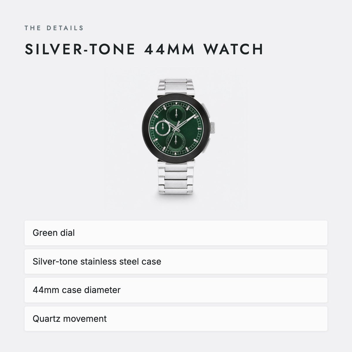 Silver-tone 44mm Watch, photo 4