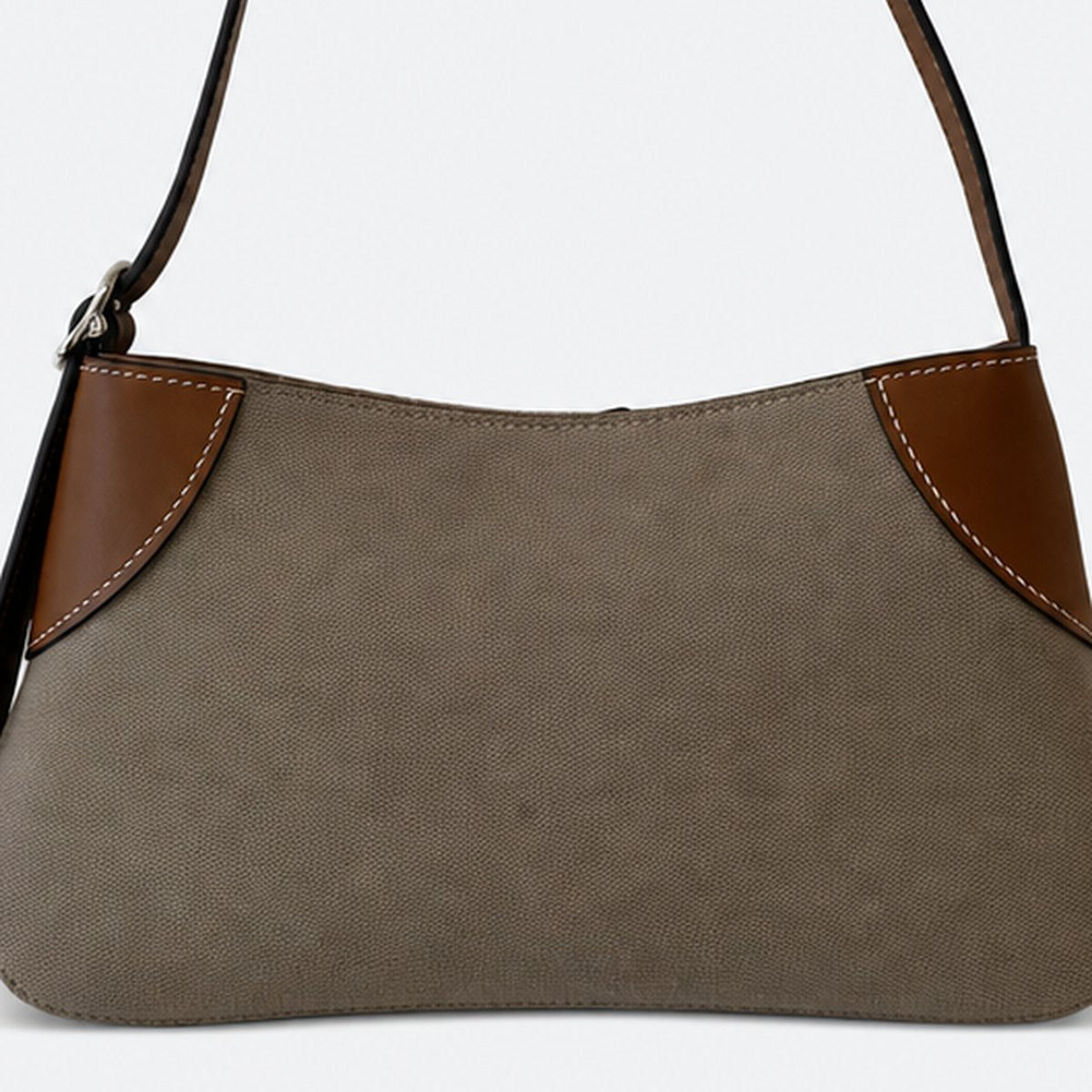 Brown Cotton Shoulder Bag, photo 3