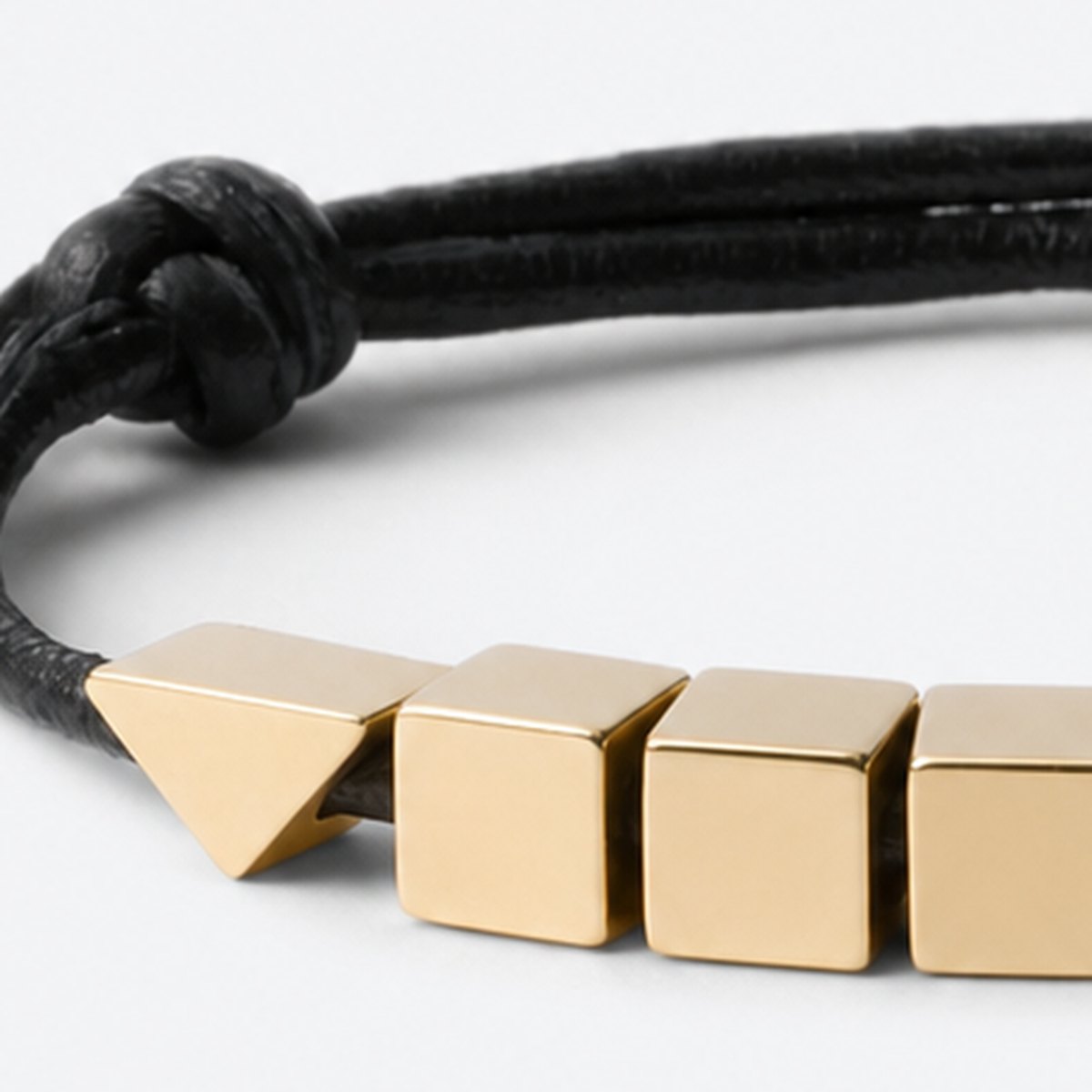 Black Leather Bracelet, photo 2