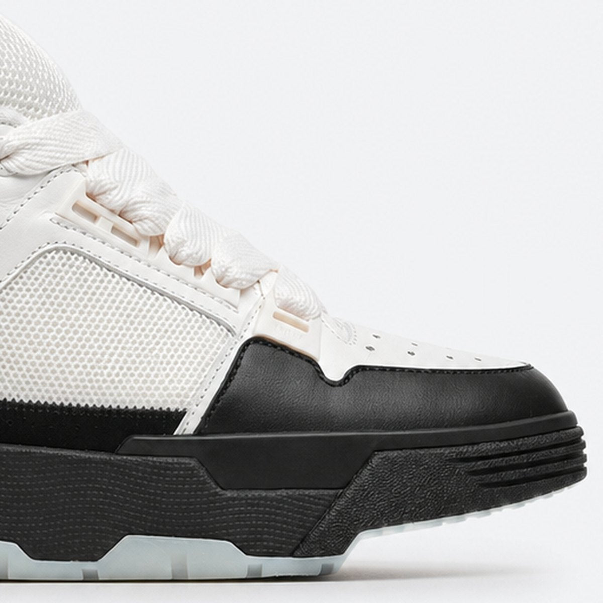 Two-Tone Leather Skate Sneakers, photo 3