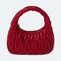 Red Quilted Leather Hobo Bag, photo 1