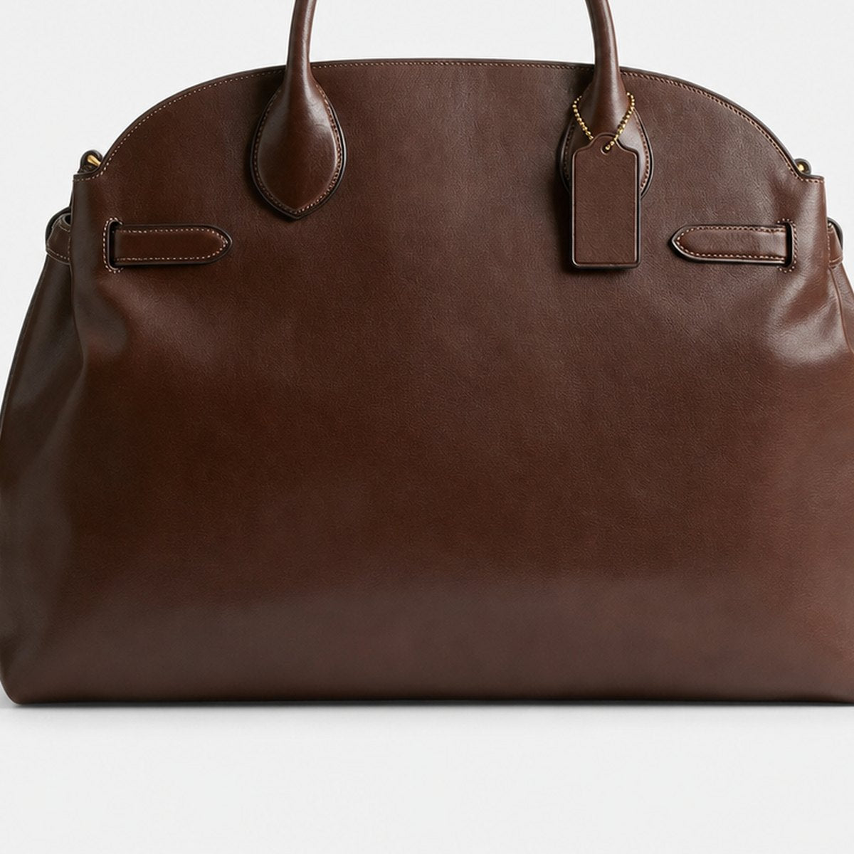 Maple Brown Grain Leather Carryall Bag, photo 3
