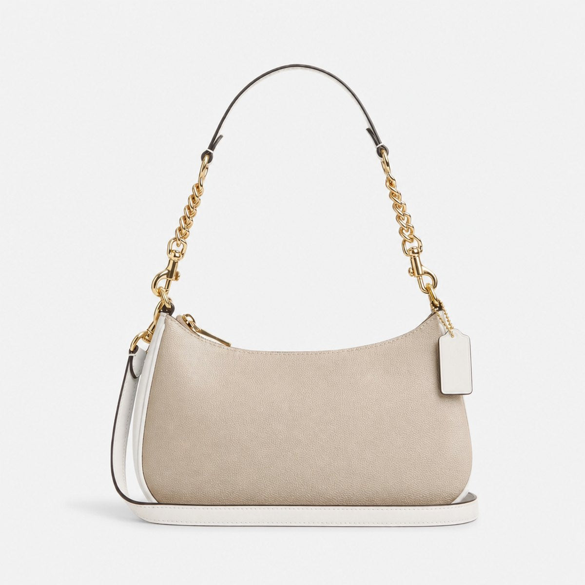 Sand and Chalk Coated Canvas Shoulder Bag, photo 1
