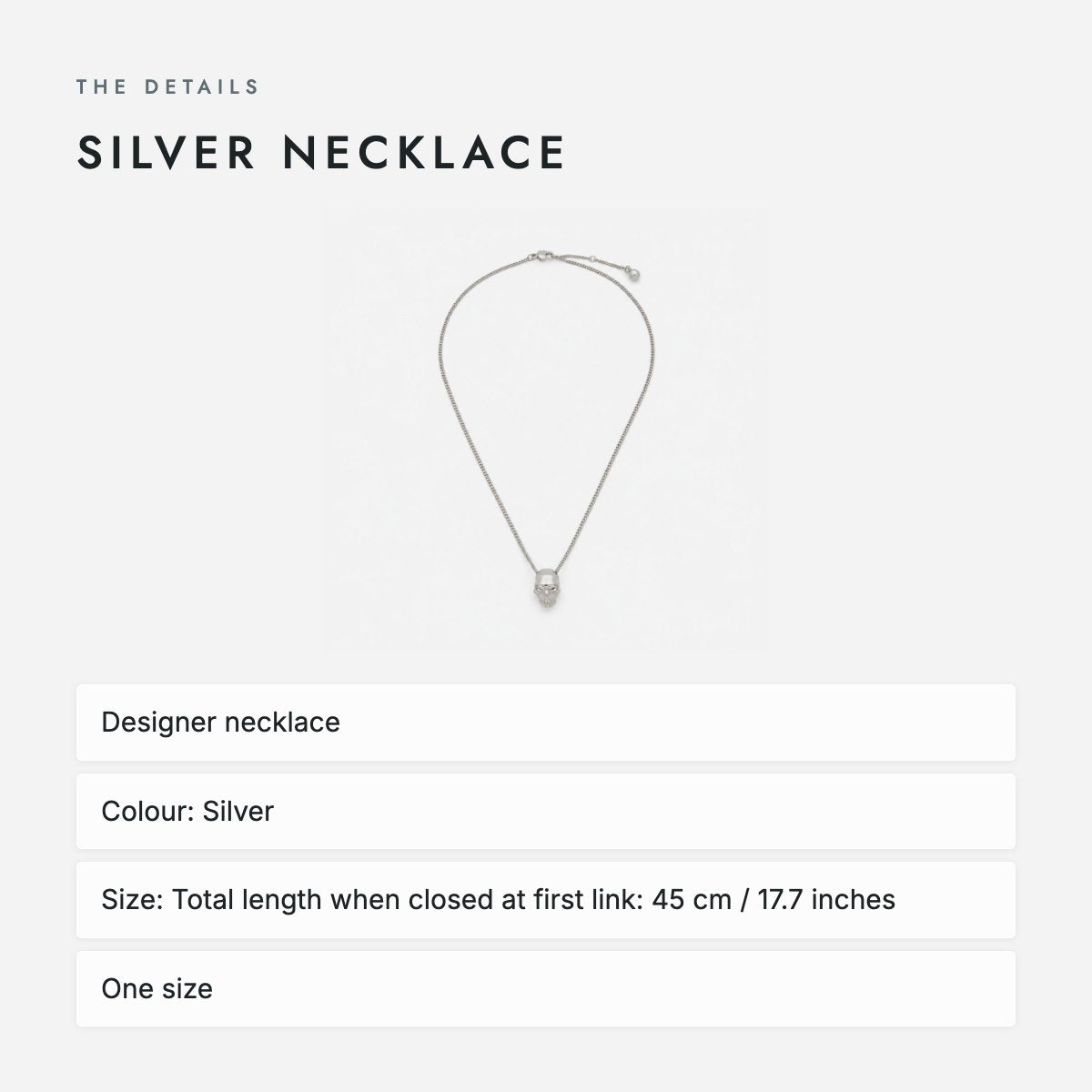 Silver Necklace, photo 4