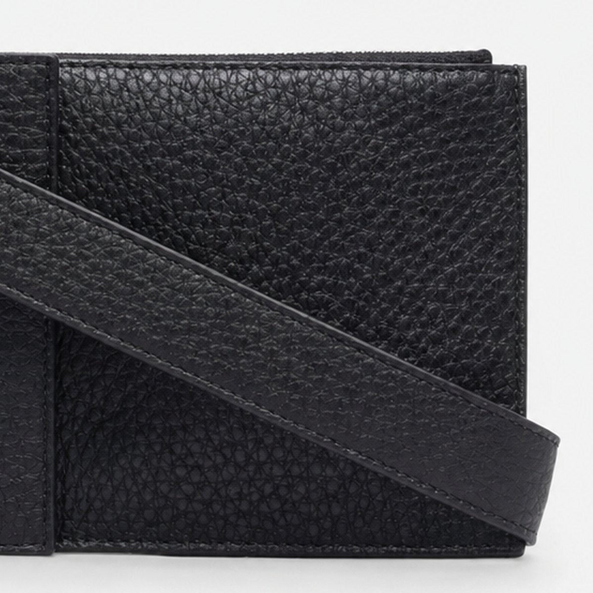 Small Black Grained Crossbody Bag, photo 3