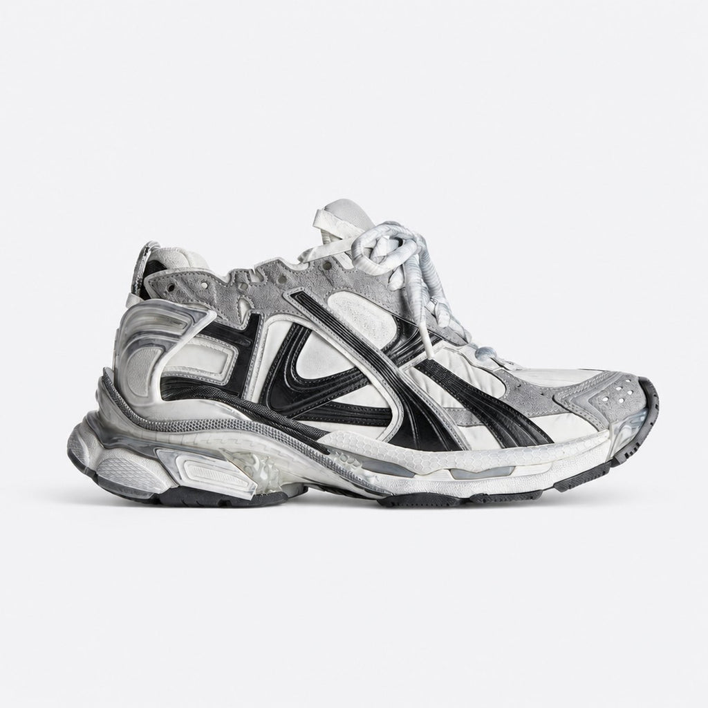 Grey, White and Black Layered Sneakers, photo 1