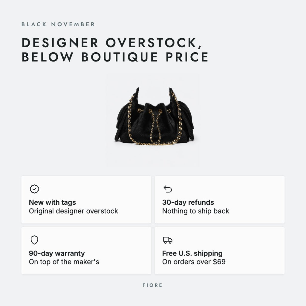 Black Lambskin Mini Drawstring Bag, photo 5