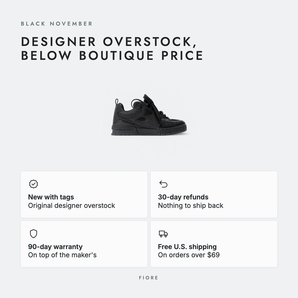 Black Grained Leather Sneakers, photo 5