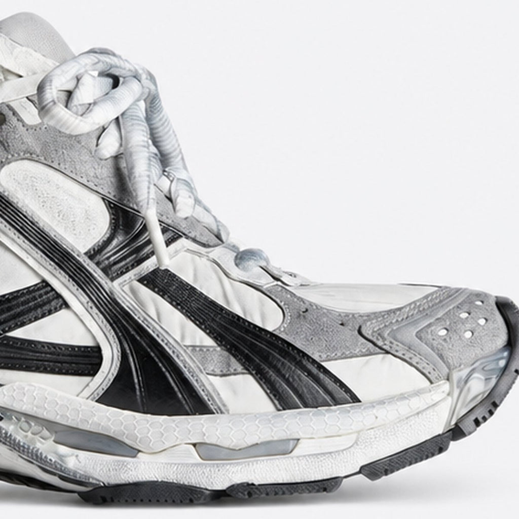 Grey, White and Black Layered Sneakers, photo 3