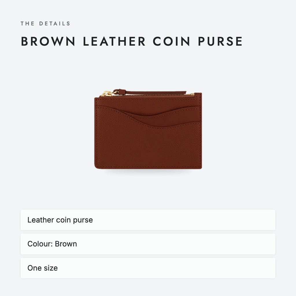 Brown Leather Coin Purse, photo 4