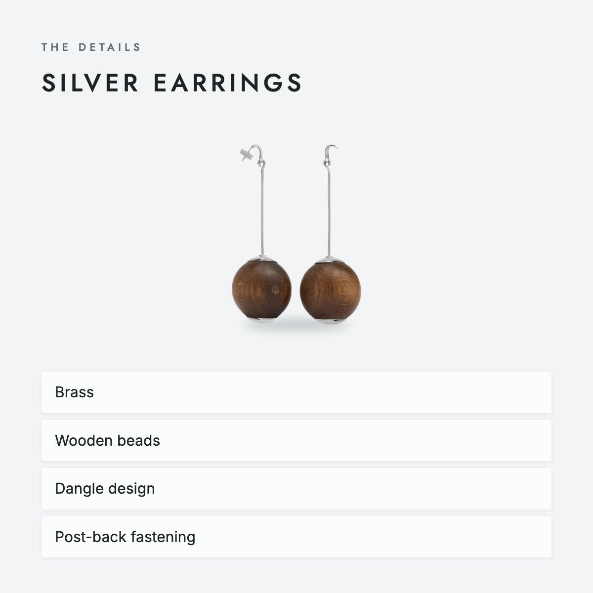 Silver Earrings, photo 4