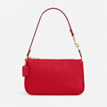 Carnation Red Pebble Leather Mini Shoulder Bag, photo 1