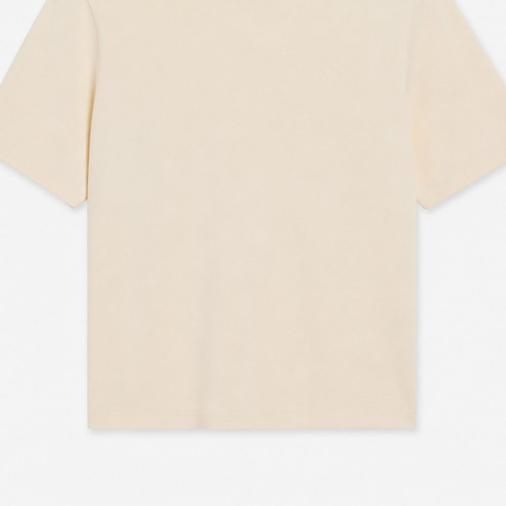 Beige Organic Cotton Crew-Neck T-Shirt, photo 3