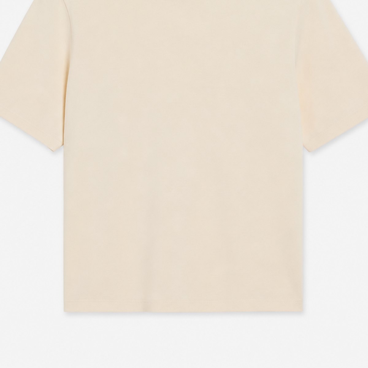 Beige Organic Cotton Crew-Neck T-Shirt, photo 3