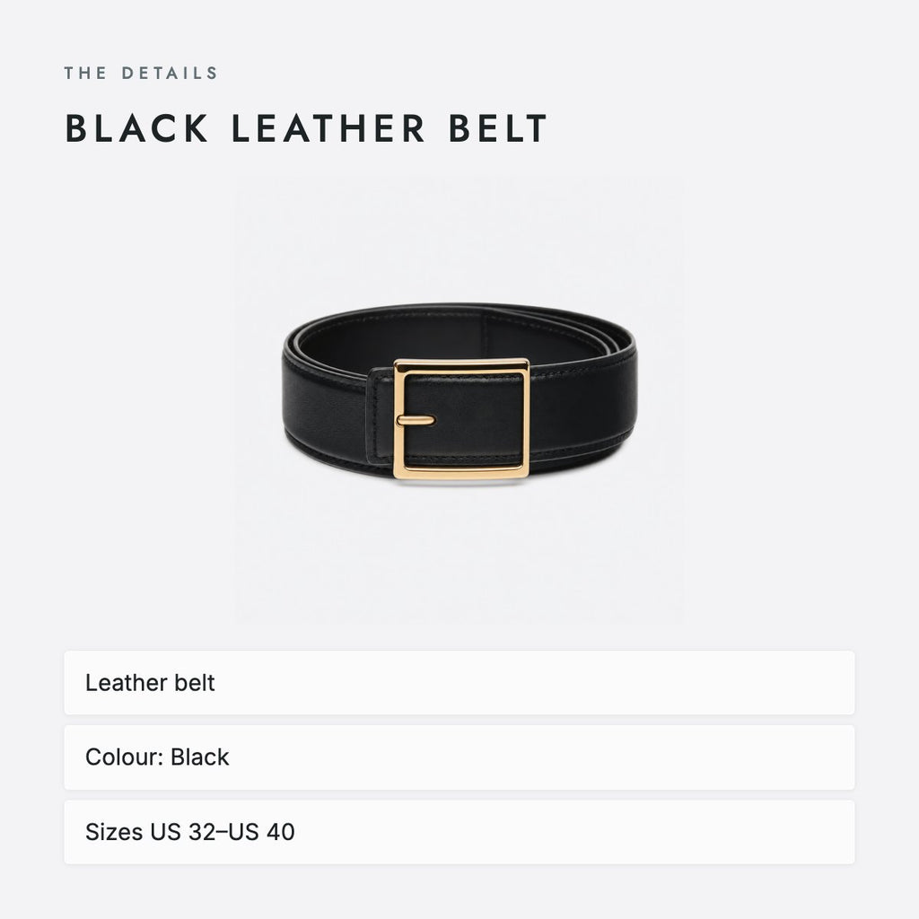 Black Leather Belt, photo 4