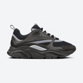 Black Mesh and Leather Chunky Sneakers, photo 1