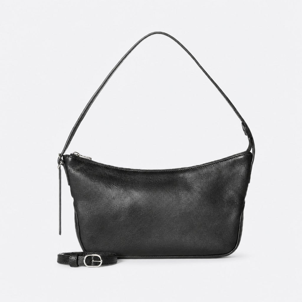 Black Leather Shoulder Bag, photo 1