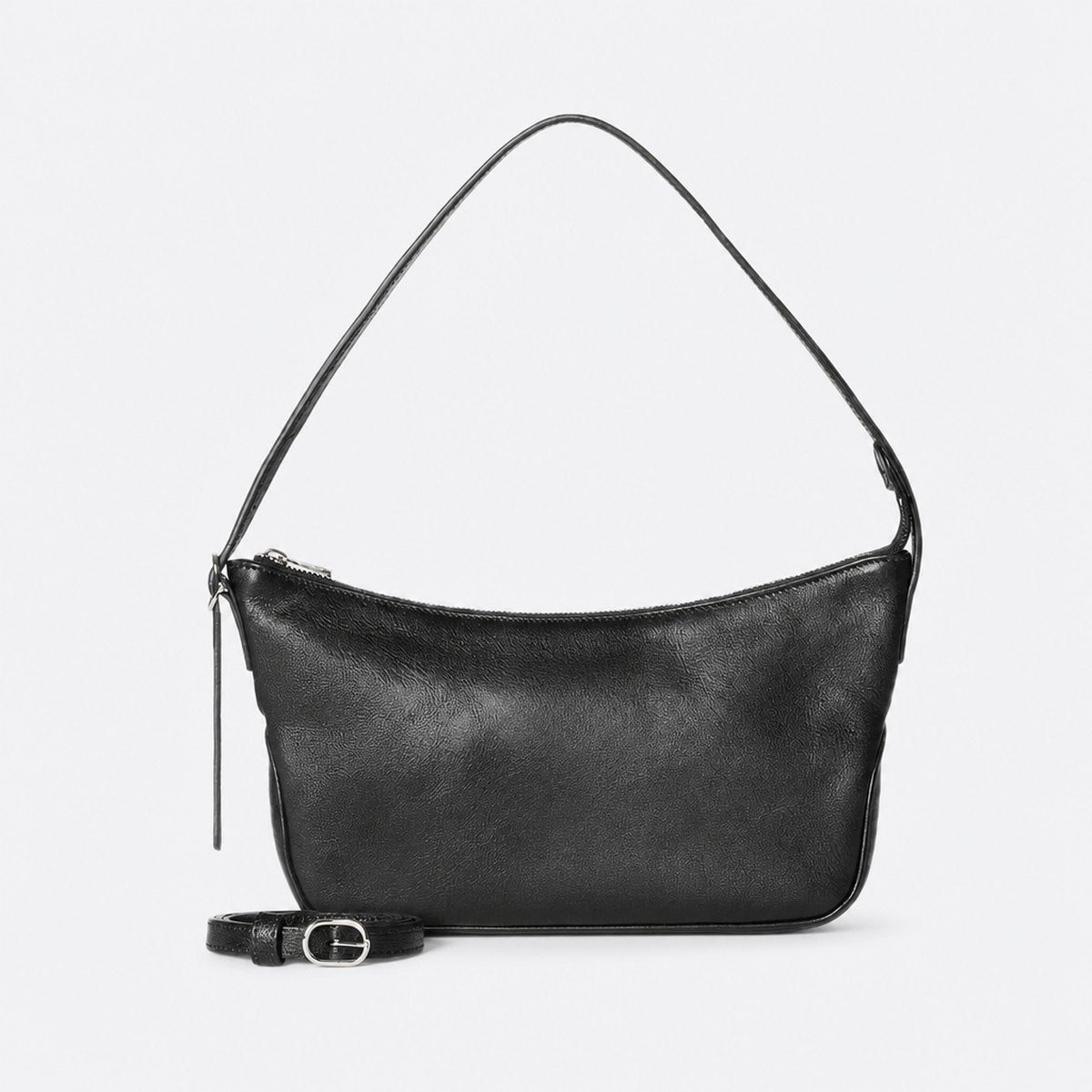 Black Leather Shoulder Bag, photo 1