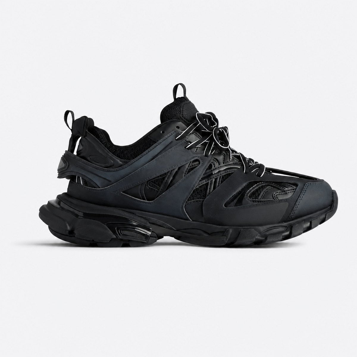 Black Layered Mesh Sneakers, photo 1
