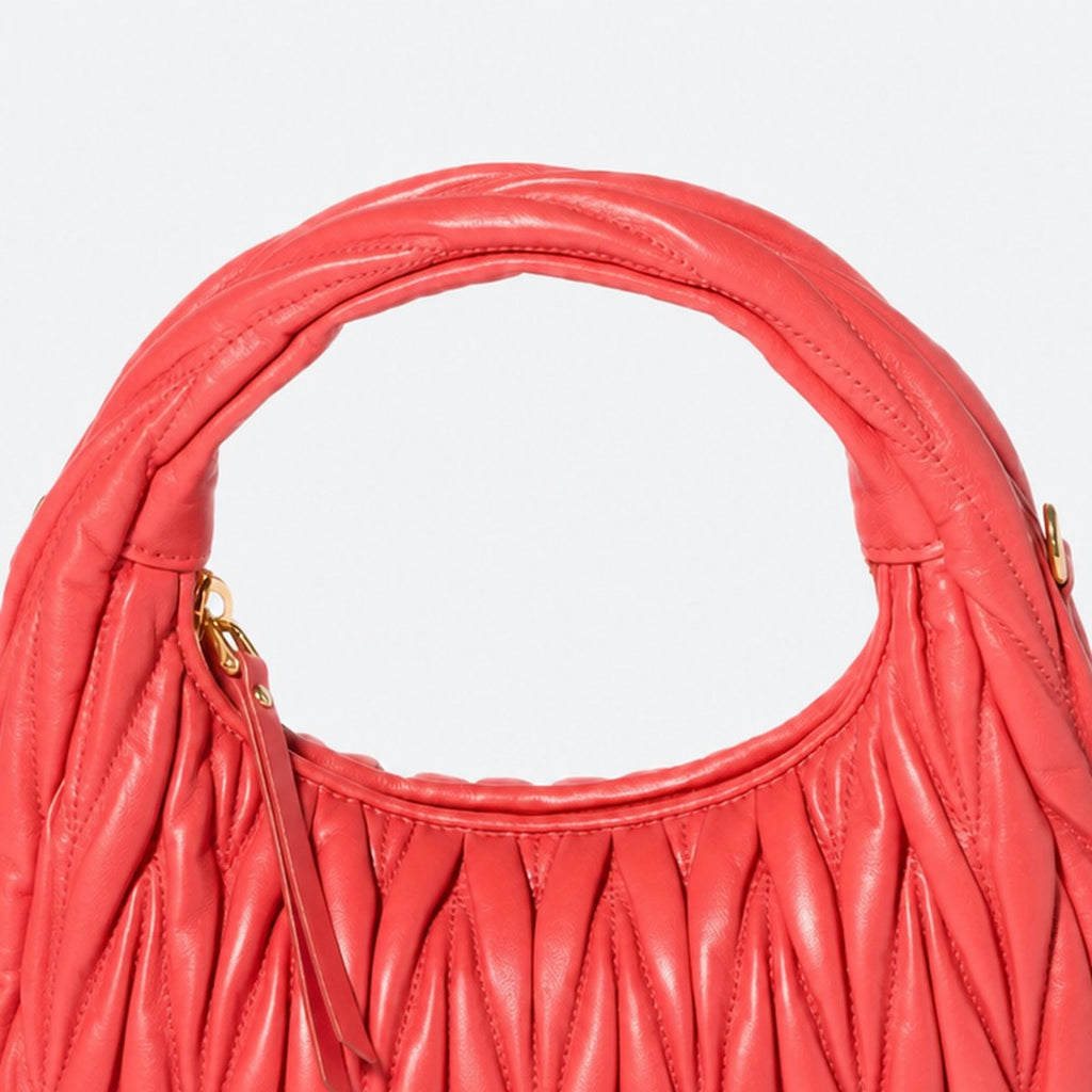 Coral Quilted Leather Hobo Bag, photo 2