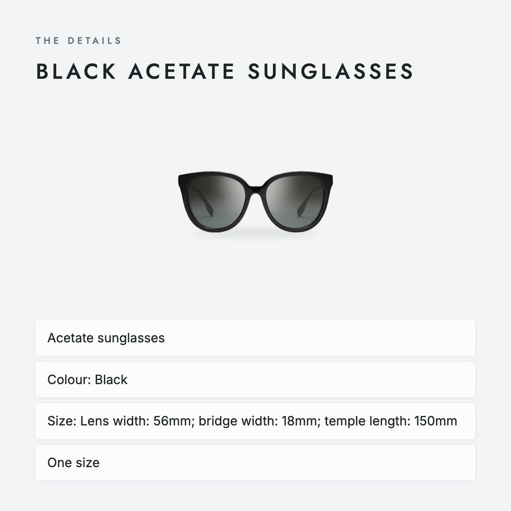Black Acetate Sunglasses, photo 4