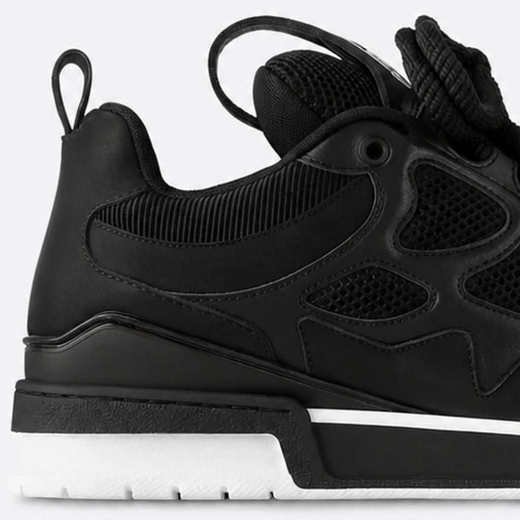Black Mesh and Leather Sneakers, photo 2