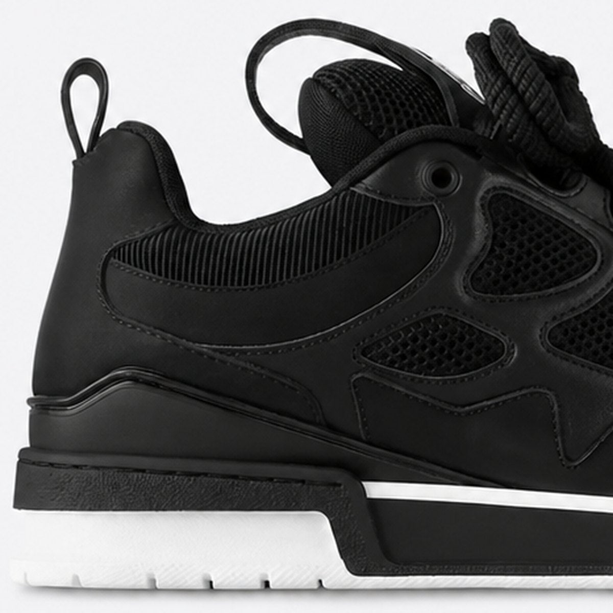 Black Mesh and Leather Sneakers, photo 2