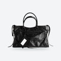 Large Black Lambskin Tote, photo 1