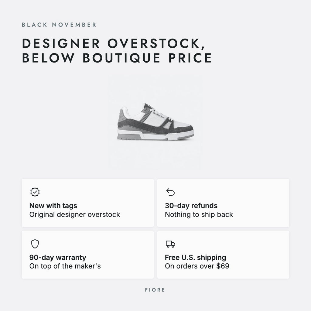 Gray Denim and Embossed Leather Sneakers, photo 5