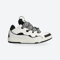 White and Black Leather Oversized Sneakers, photo 1