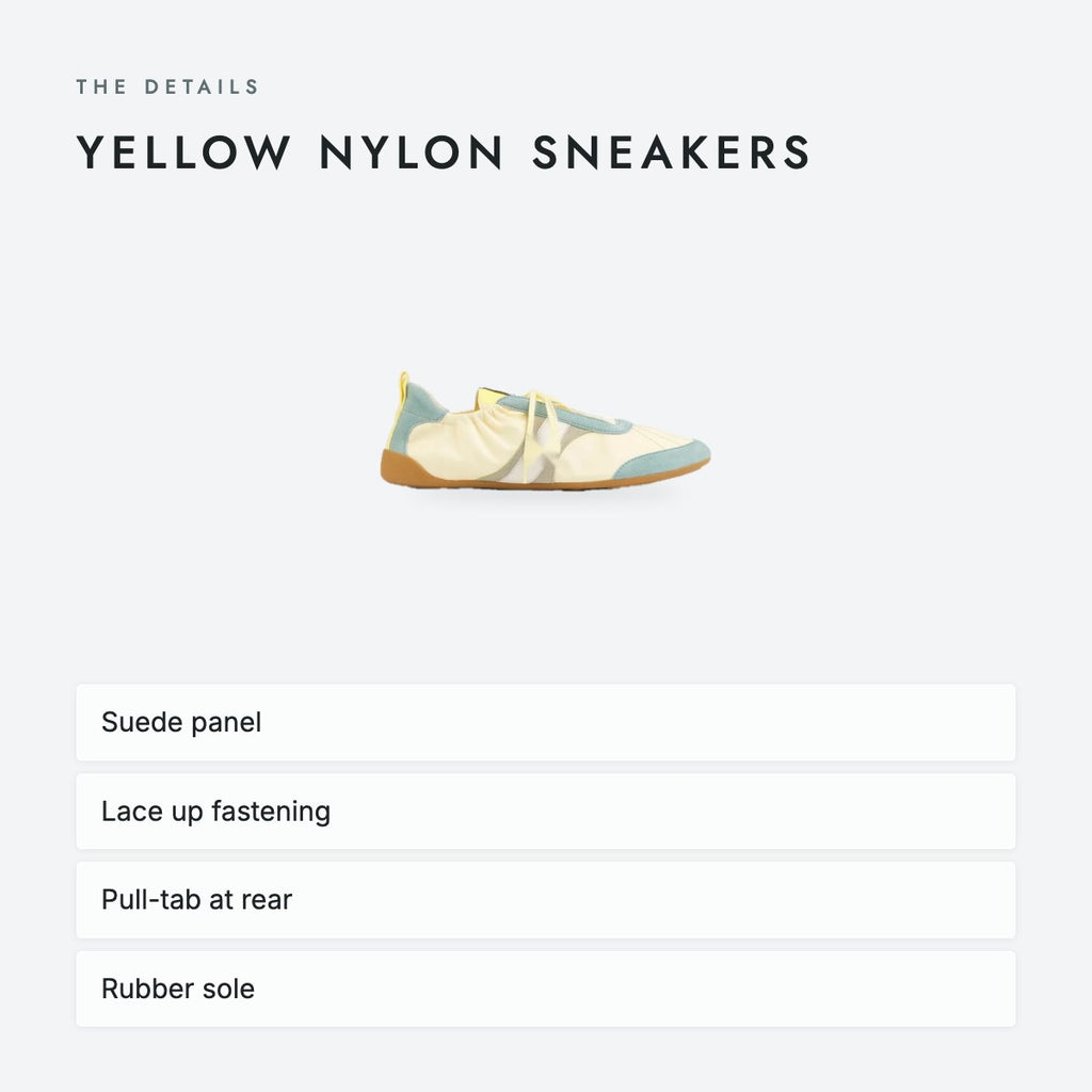 Yellow Nylon Sneakers, photo 4