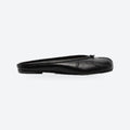 Black Leather Split-Toe Mules, photo 1