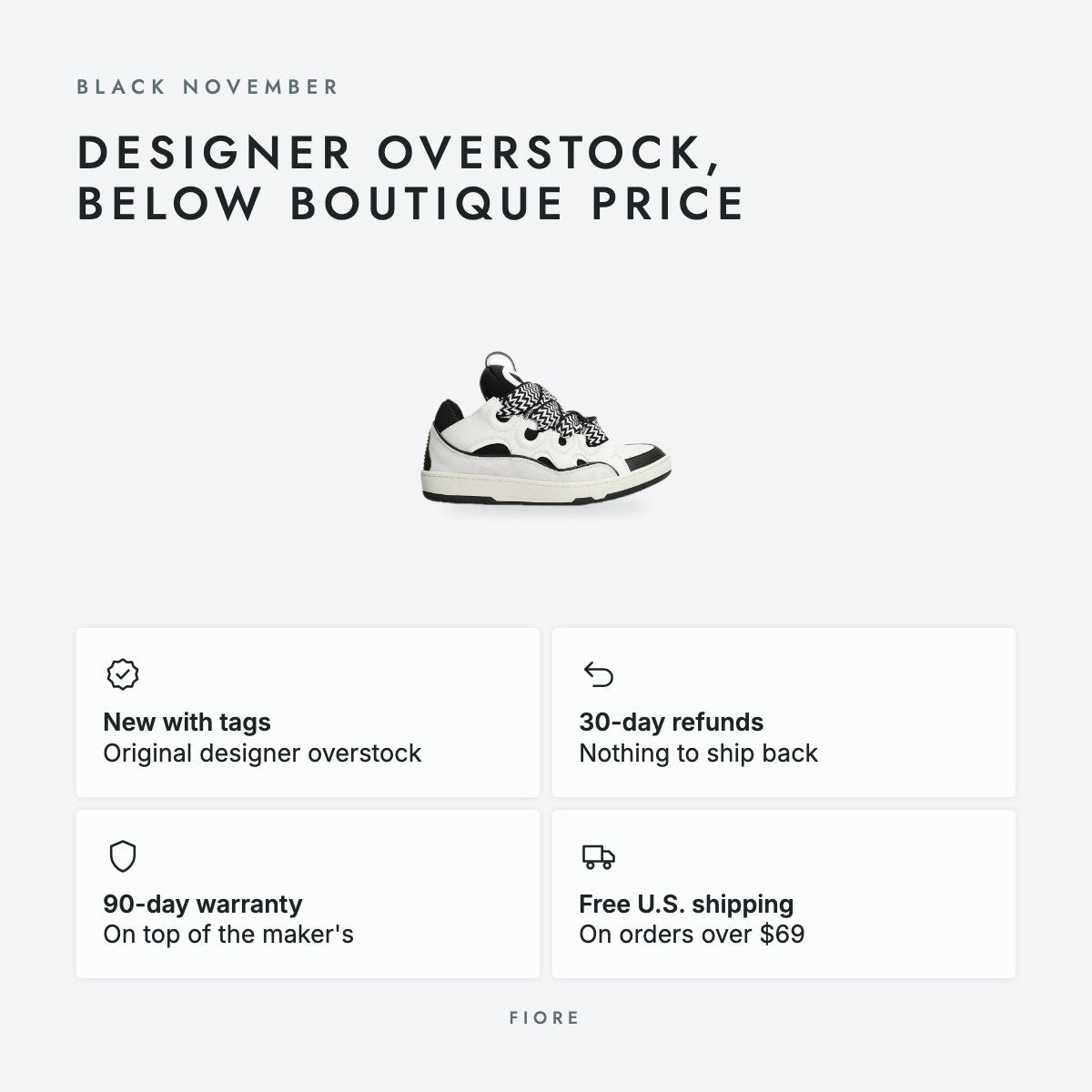 White and Black Leather Oversized Sneakers, photo 5