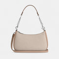 Sand and Taupe Coated Canvas Shoulder Bag, photo 1