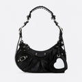 Black Studded Leather XS Shoulder Bag, photo 1