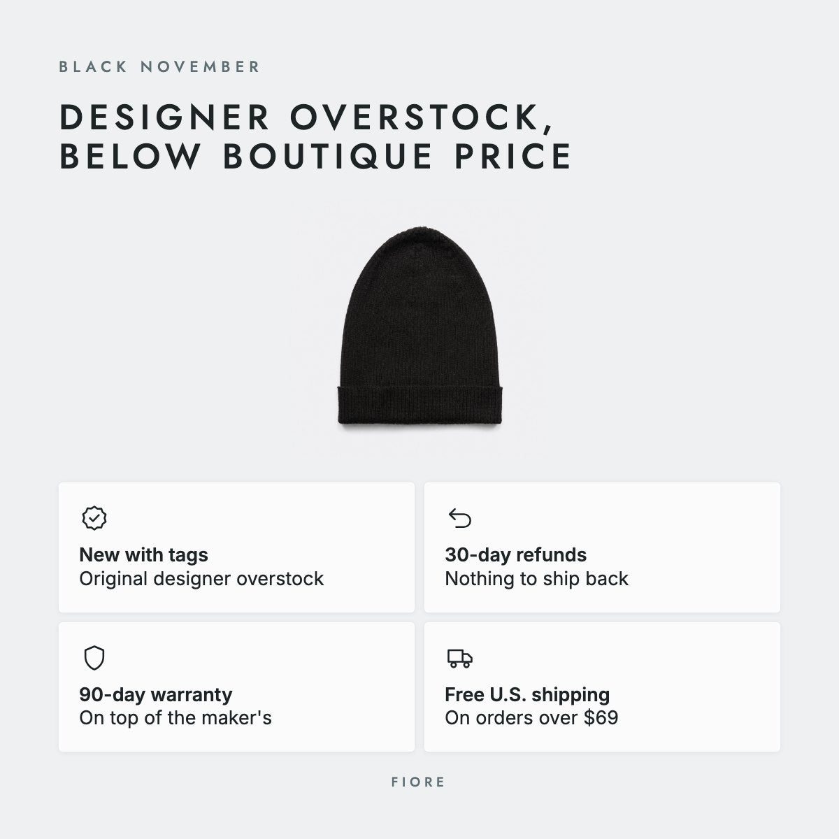 Black Wool Beanie, photo 5
