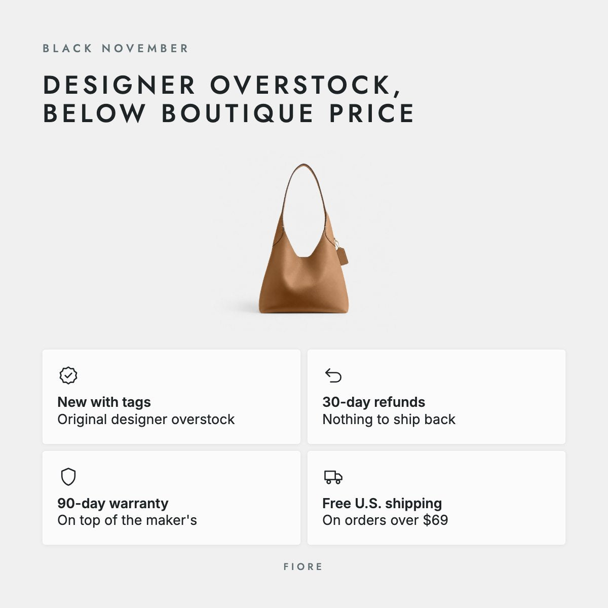 Honey Brown Grain Leather Hobo Shoulder Bag, photo 5