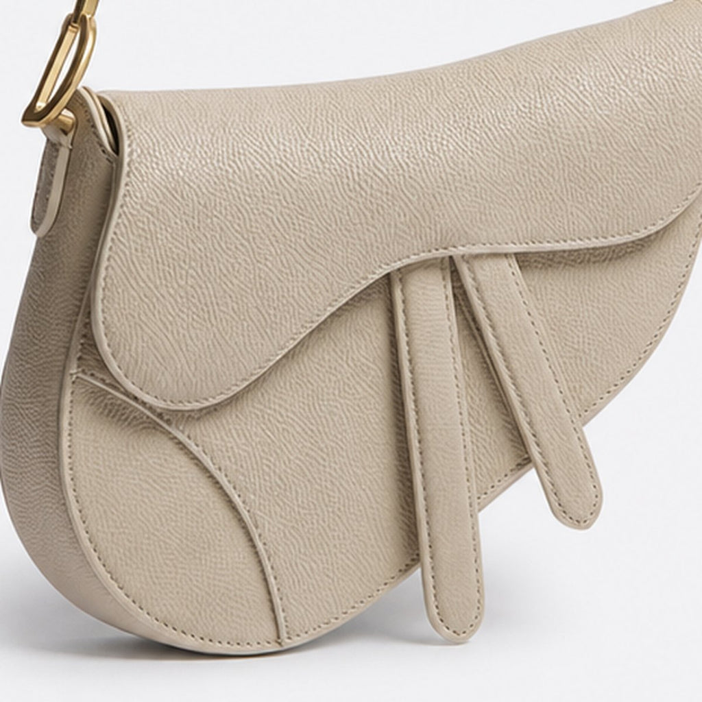 Small Beige Grained Calfskin Top-Handle Bag, photo 3